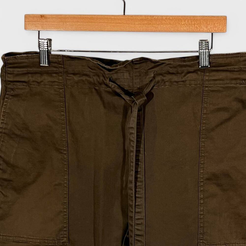 Current Elliott Olive Cropped Drawstring Pants Si… - image 4